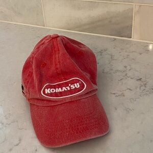 Komatsu Women’s Red Washed Ball cap